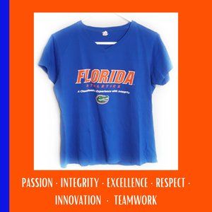 FLORIDA GATORS • Large t-shirt short sleeve college gear back to school women's